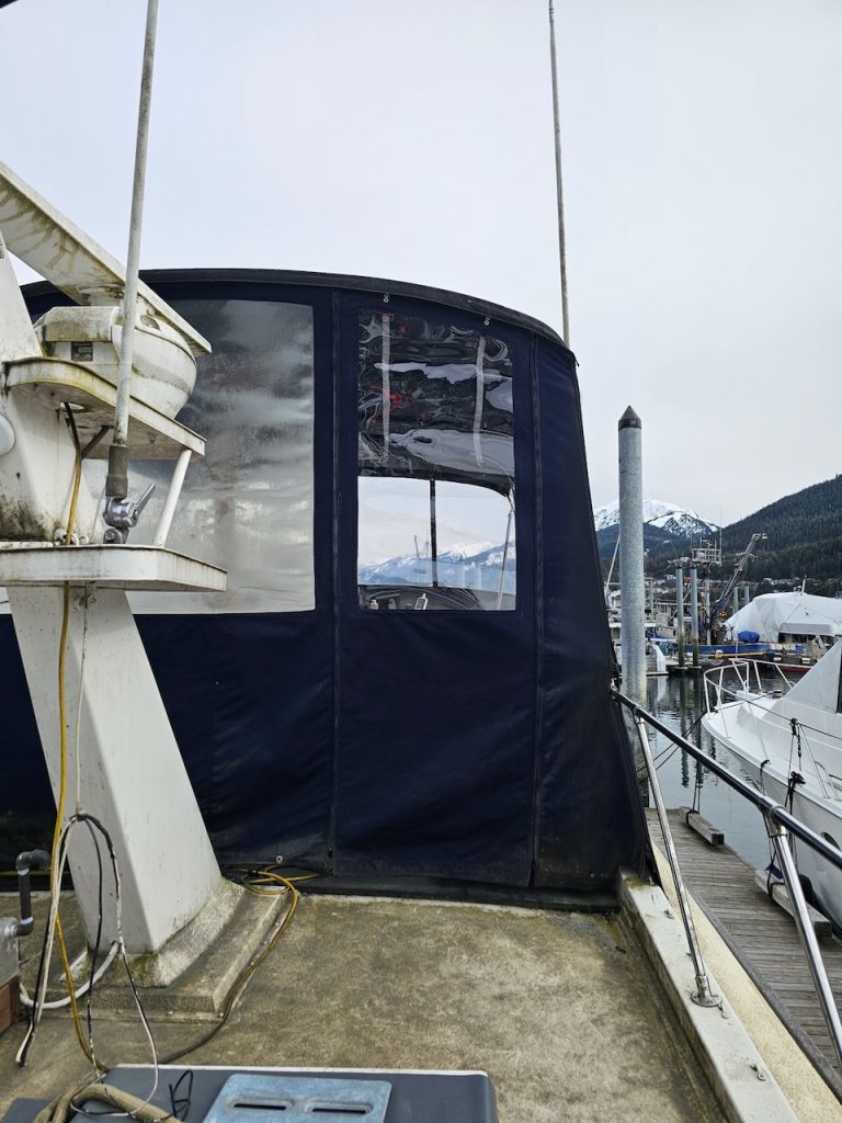 Cabin cover by Coastal Custom Canvas in Juneau Alaska