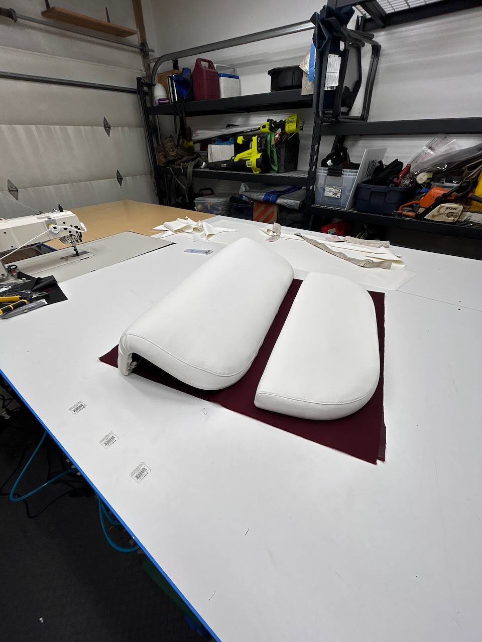 Custom canvas cushions by Coastal Custom Canvas in Juneau Alaska